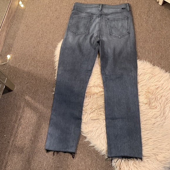 MOTHER The Pixie Dazzler Ankle Fray Jeans Anthropologie - Picture 8 of 16